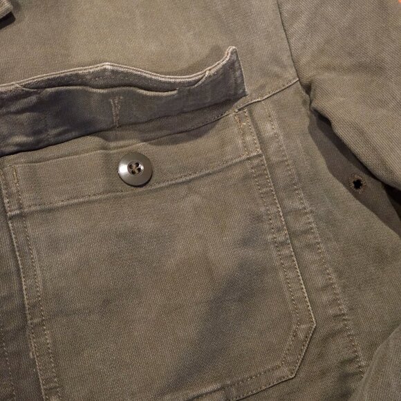 Wahler German Army Military Olive Green Field Shirt Womens Size 7 Grunge 1990s - Picture 4 of 14